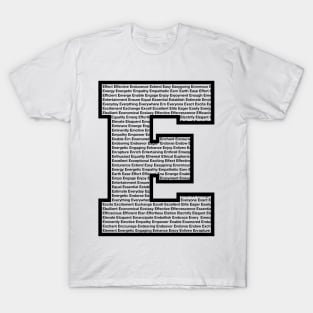 E Black T-Shirt